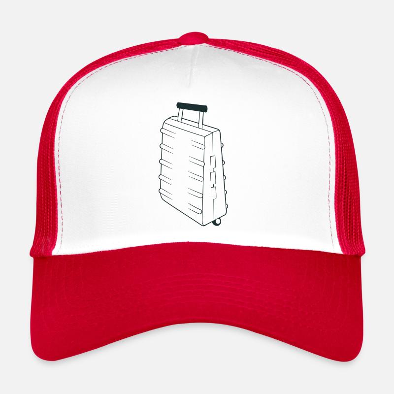 Strong tough standing upright suitcase Trucker Cap