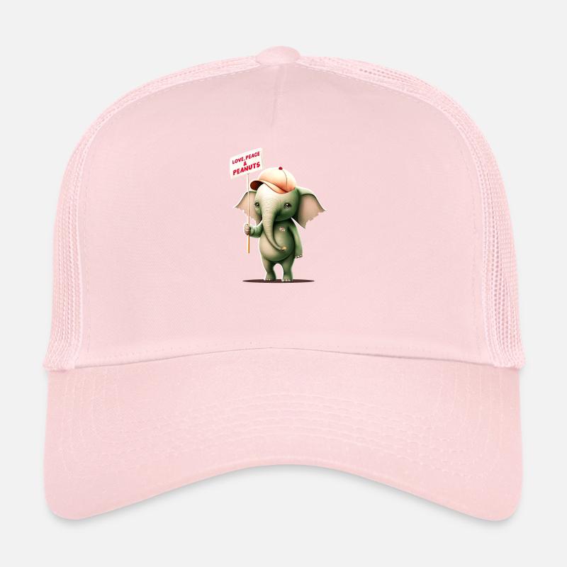 Elefant Love Peace Peanuts 1 Trucker Cap