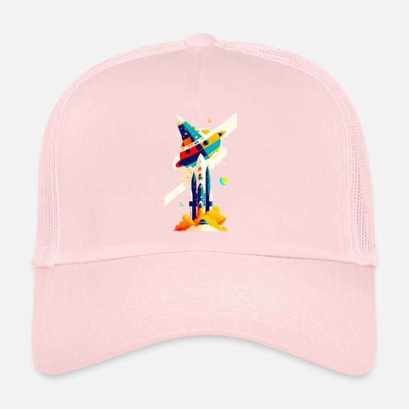 Vue de l’espace / Fusée 02 Casquette trucker 
