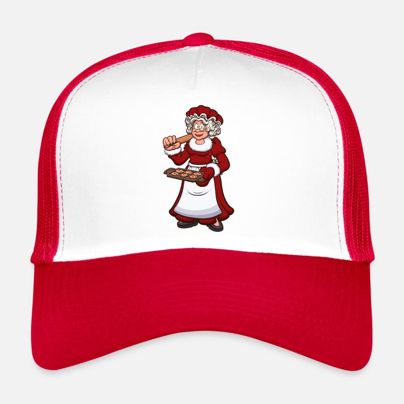 Mère Noël avec des biscuits Casquette trucker 