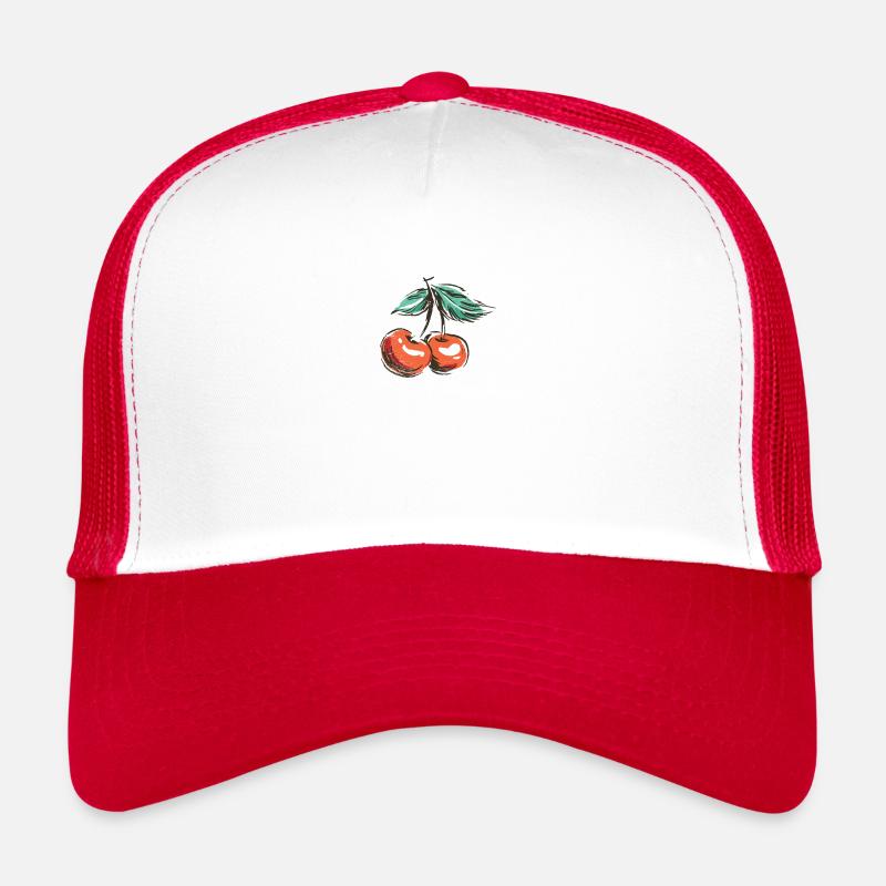 Kirsche Kirschen Sauerkirschen Obst Früchte Frucht Trucker Cap