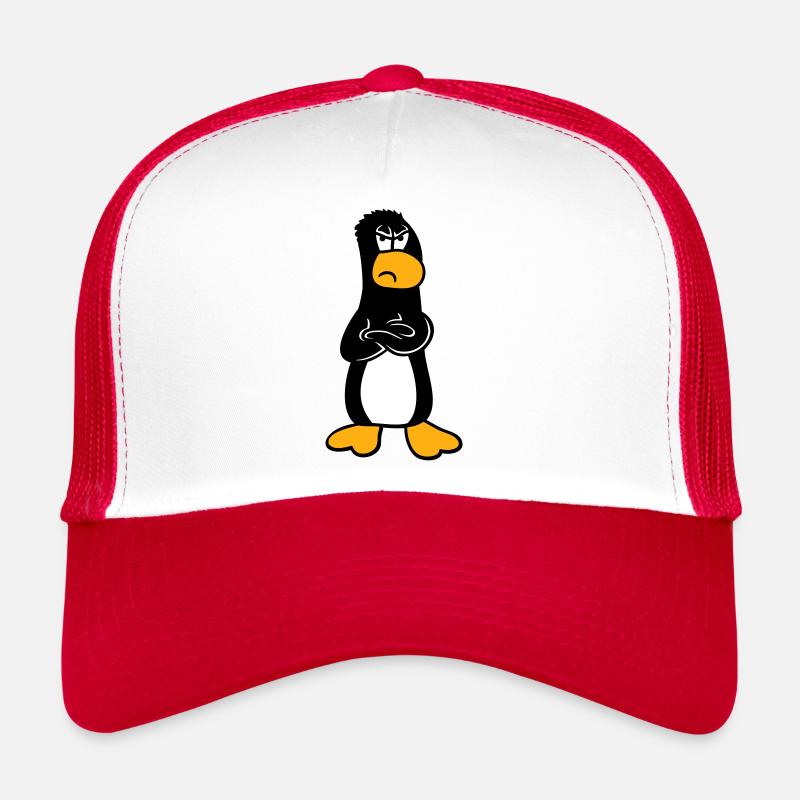 Pingouin En colère Offensé Bras croisés Aigre Casquette trucker 