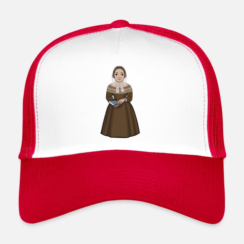 Fredrika Bremer - Trucker Cap - white/red