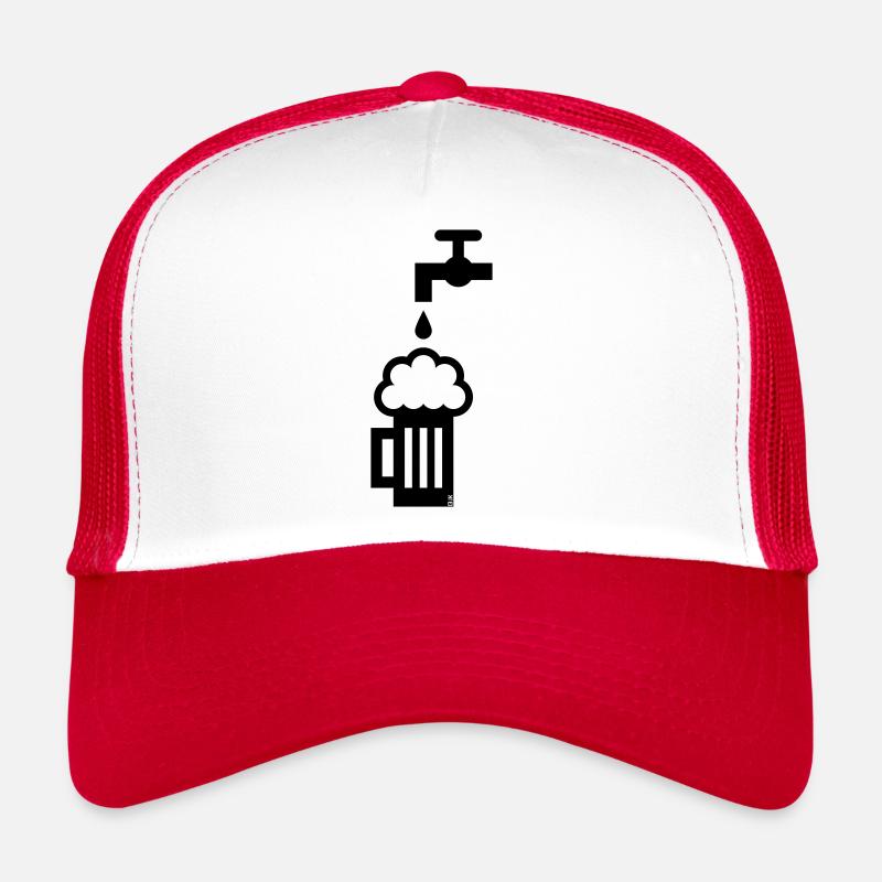 Bierkrug Zapfhahn (Bier Maßkrug Bierseidel Black) Trucker Cap