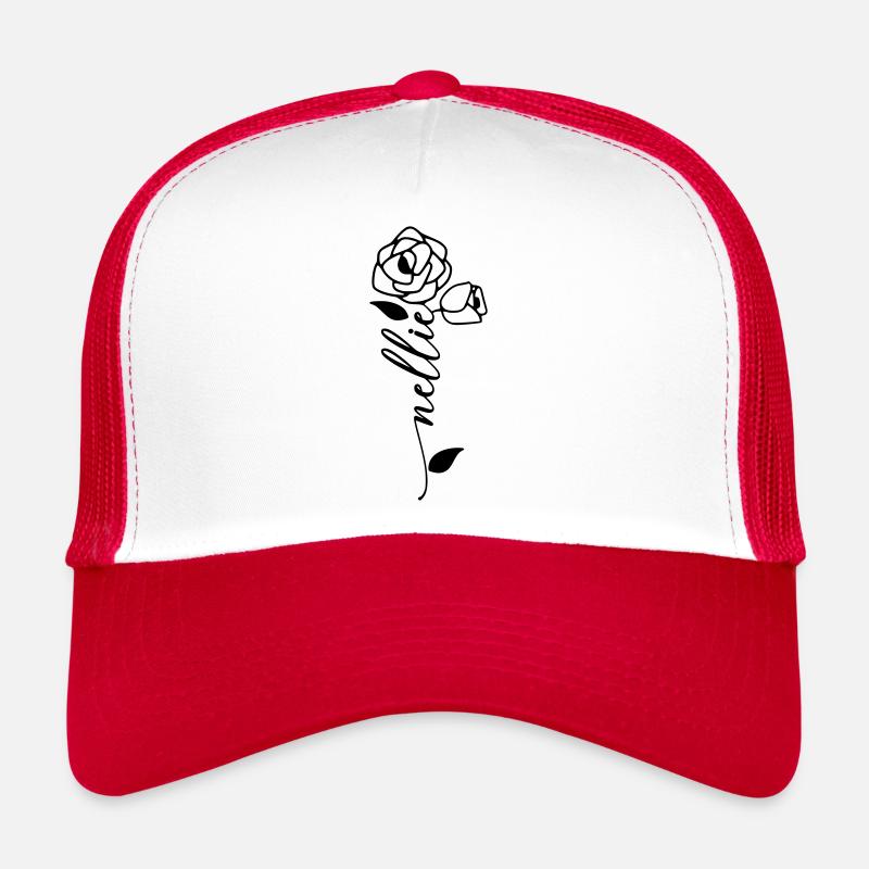 Nellie Nom Prénom Fleur Casquette trucker 