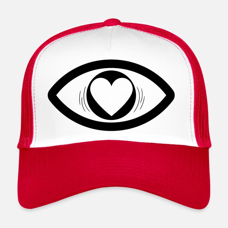 Coeur dans les yeux Casquette trucker 