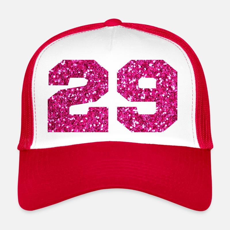 Nummer 29 Pink Glitter - 29. Geburtstag Trucker Cap