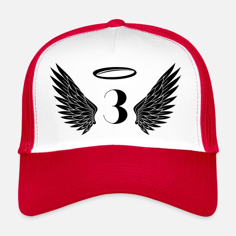 Numéro 3 ange - 3e anniversaire ailes Casquette trucker 