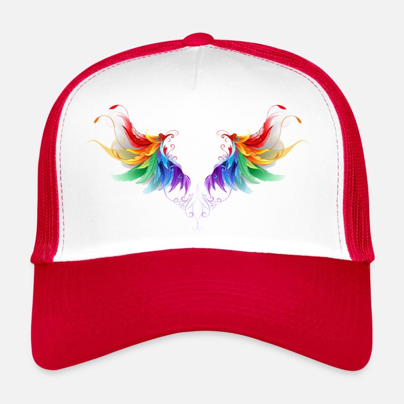 Ailes d'Archanges aux belles couleurs vives Casquette trucker 