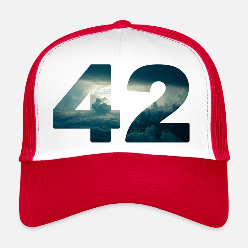 42 clouds answer to all ask douglas universe Trucker Cap