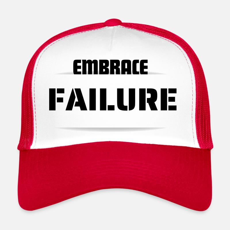 AKZEPTIEREN SIE DAS SCHEITERN - Trucker Cap - Weiß/Rot