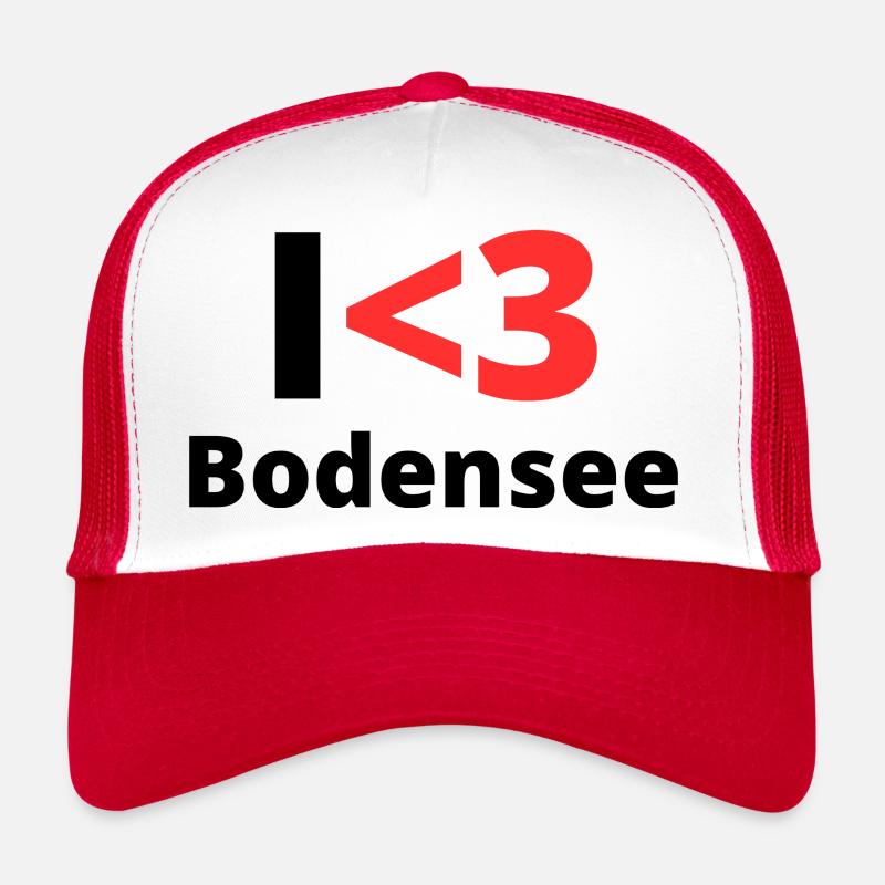 I <3 (love) Bodensee für Techies, kryptische Info Trucker Cap