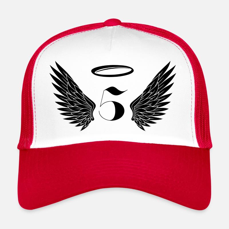 Numéro 5 ange - 5e anniversaire ailes Casquette trucker 