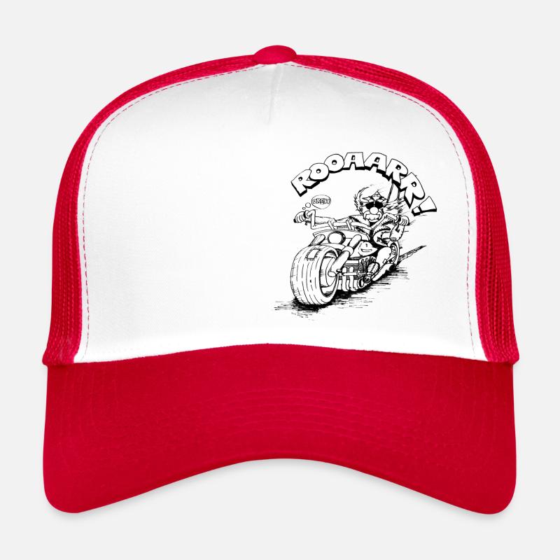 Rocker II - Trucker Cap - Weiß/Rot