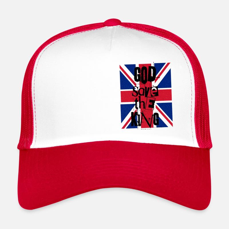 God Save The King Charles British Royal Punk Trucker Cap