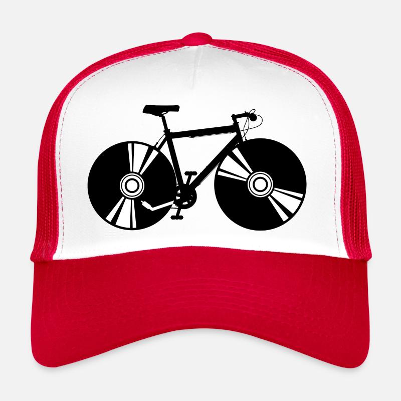 dissolved turntable bike Trucker Cap