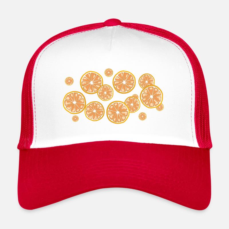 Der Duft der Blutorangen - Trucker Cap - Weiß/Rot
