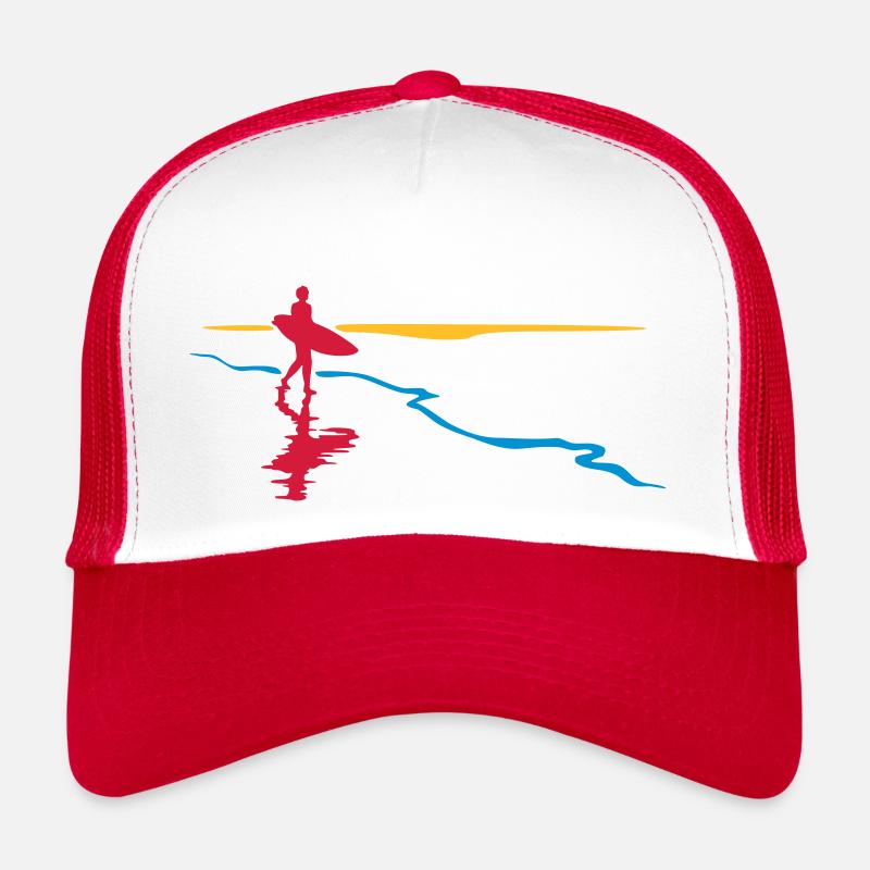Surfer at the beach Trucker Cap