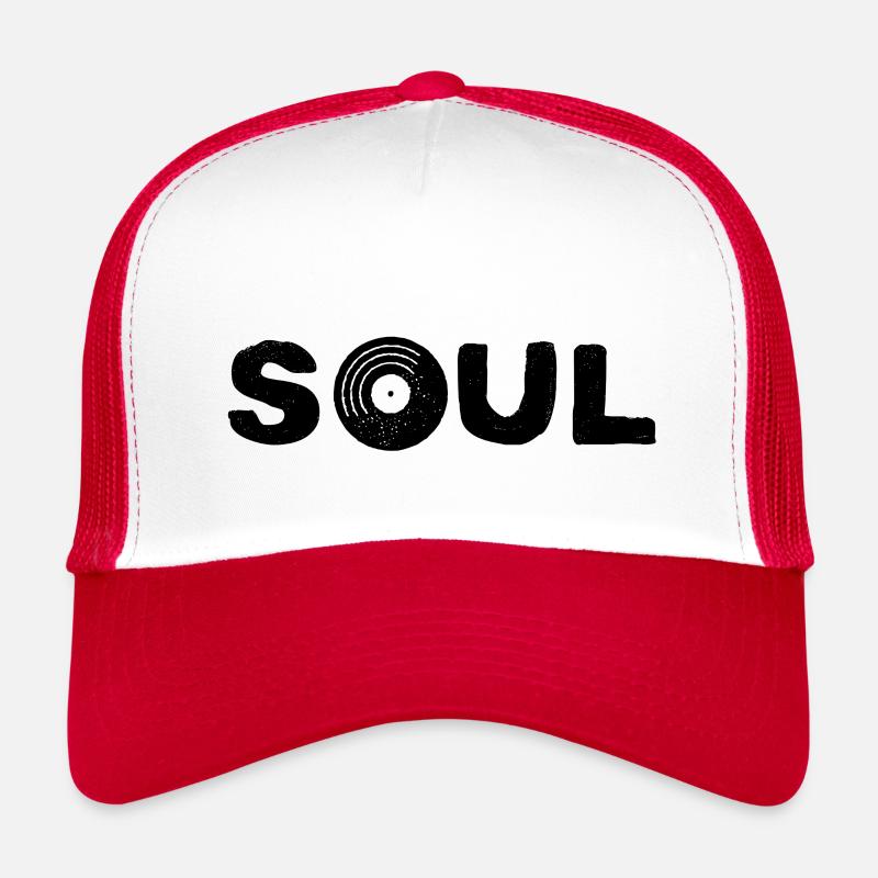 Seele Schallplatte Typografisch Trucker Cap