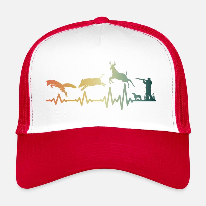 Heartbeat Hunter Hunting Pulse Casquette trucker 