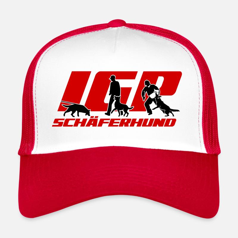 IGP Edition 2022 Schäferhund - Trucker Cap - Weiß/Rot