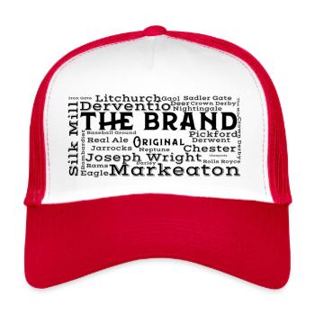 The City - Trucker Cap - white/red - Front