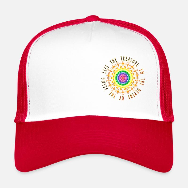 Der Schatz mit Phrase - Trucker Cap - Weiß/Rot