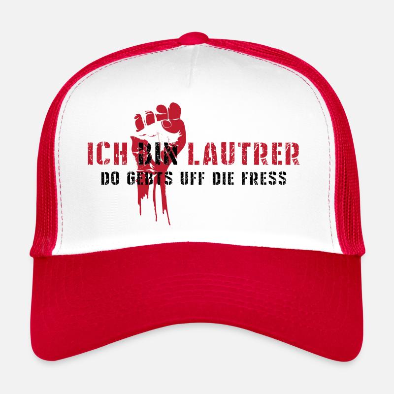 Ich bin Lautrer black Trucker Cap