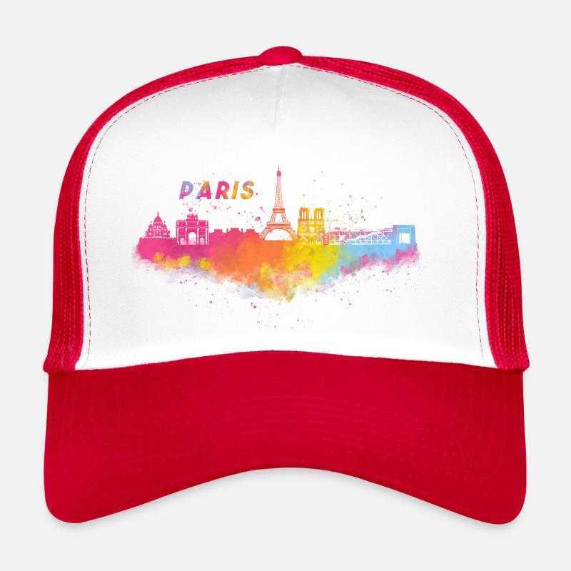 Skyline Paris in Frankreich Trucker Cap