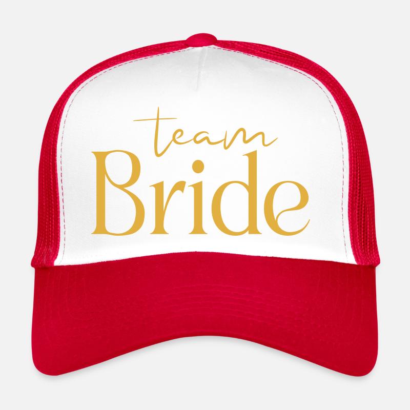 Team Bride Gold Casquette trucker 
