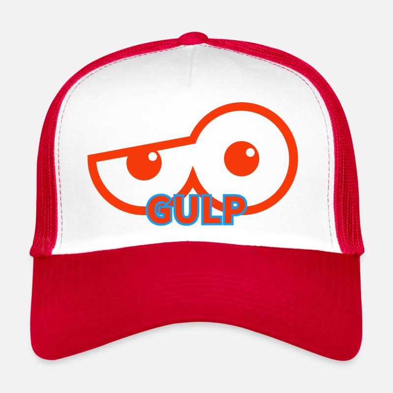 Gulp - Trucker Cap - Weiß/Rot