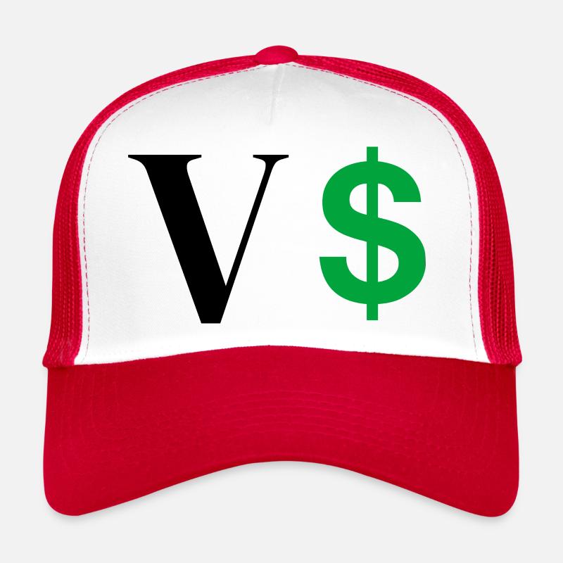 Buchstabe v Dollar Trucker Cap