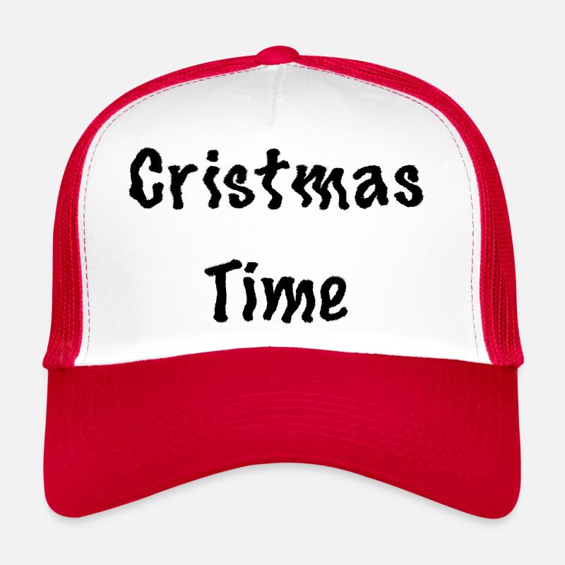 Cristma's Design - Trucker Cap - white/red
