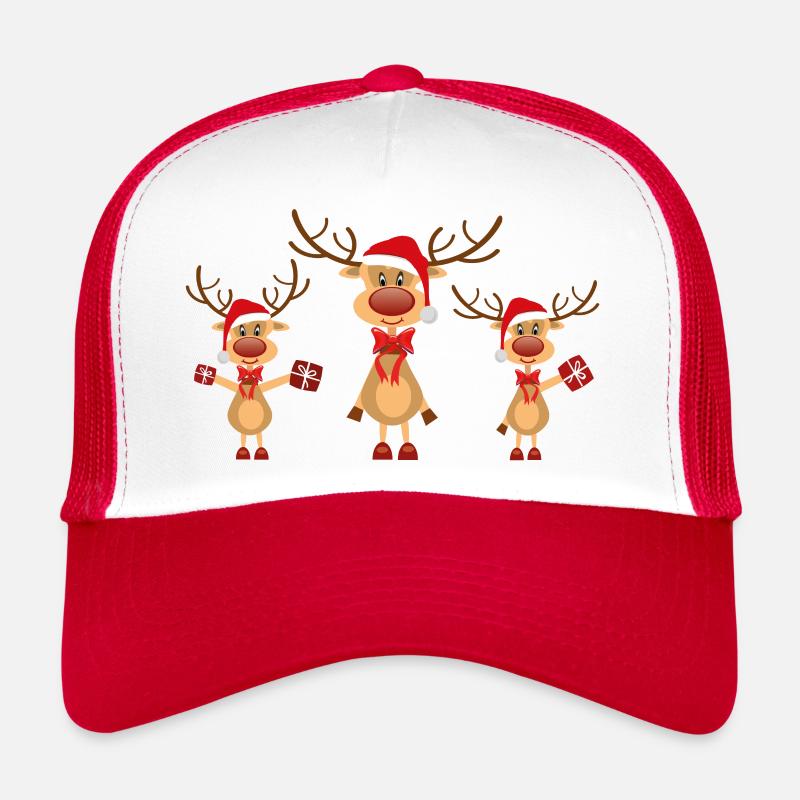 Cute elk Christmas gift Trucker Cap