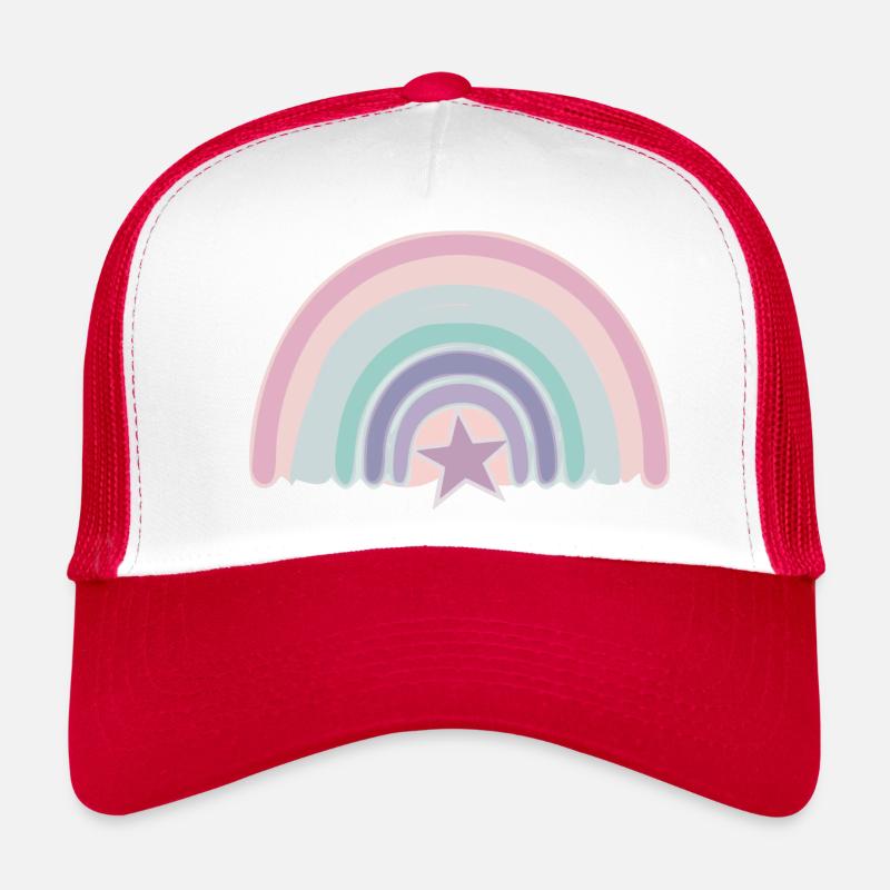 Regenbogen und Stern Trucker Cap