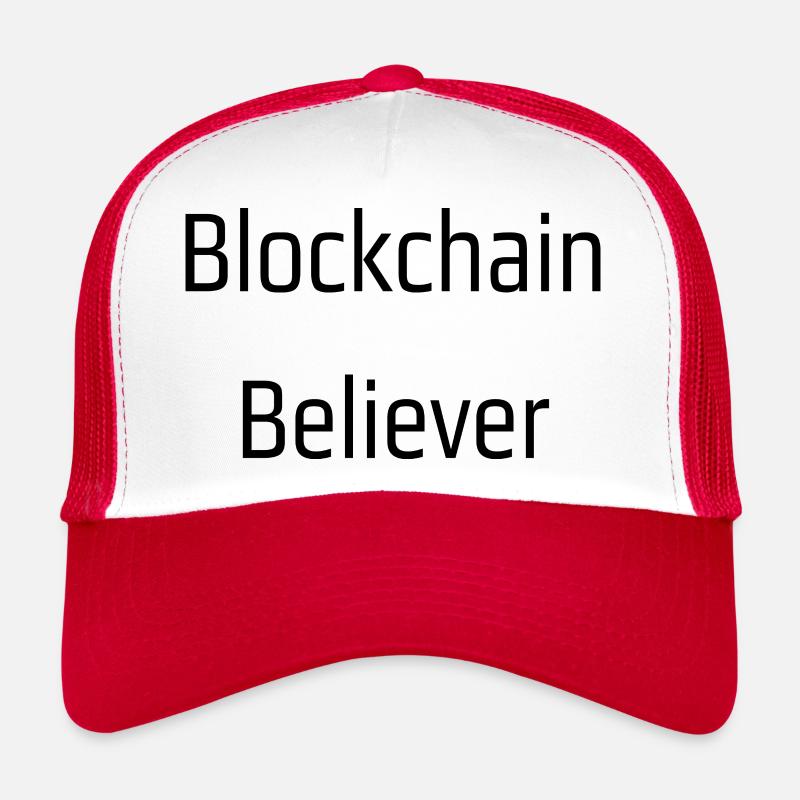 Blockchain believer - Trucker Cap - white/red
