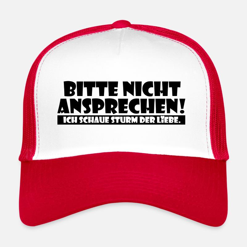Bitte nicht ansprechen ich schaue Sturm der Liebe - Trucker Cap - Weiß/Rot