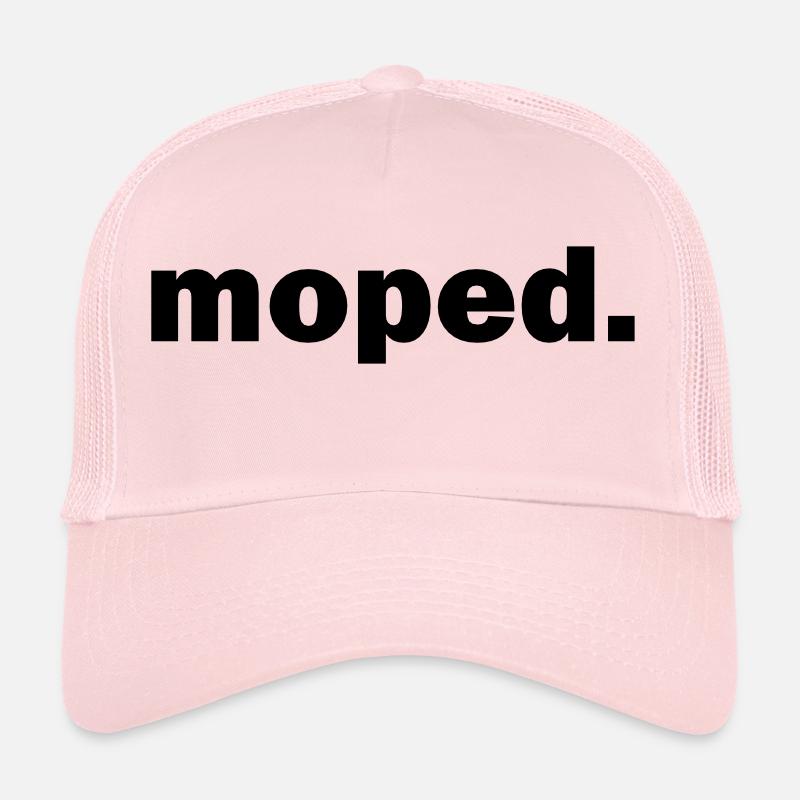 mobylette - Casquette trucker  - rose pâle