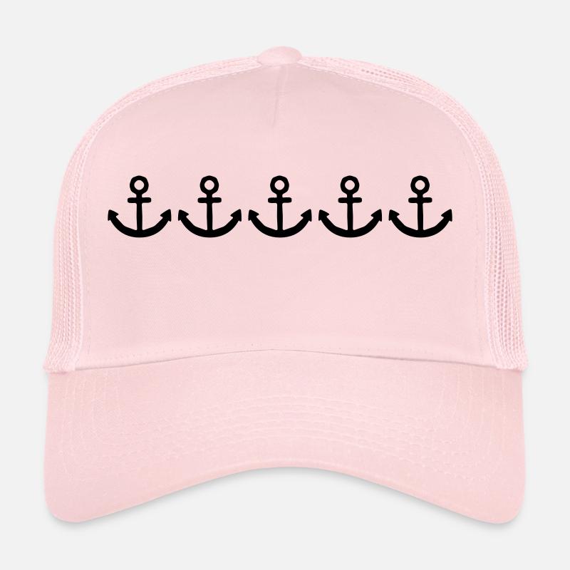 row pattern anchor many tattoo boat boat swim Trucker Cap