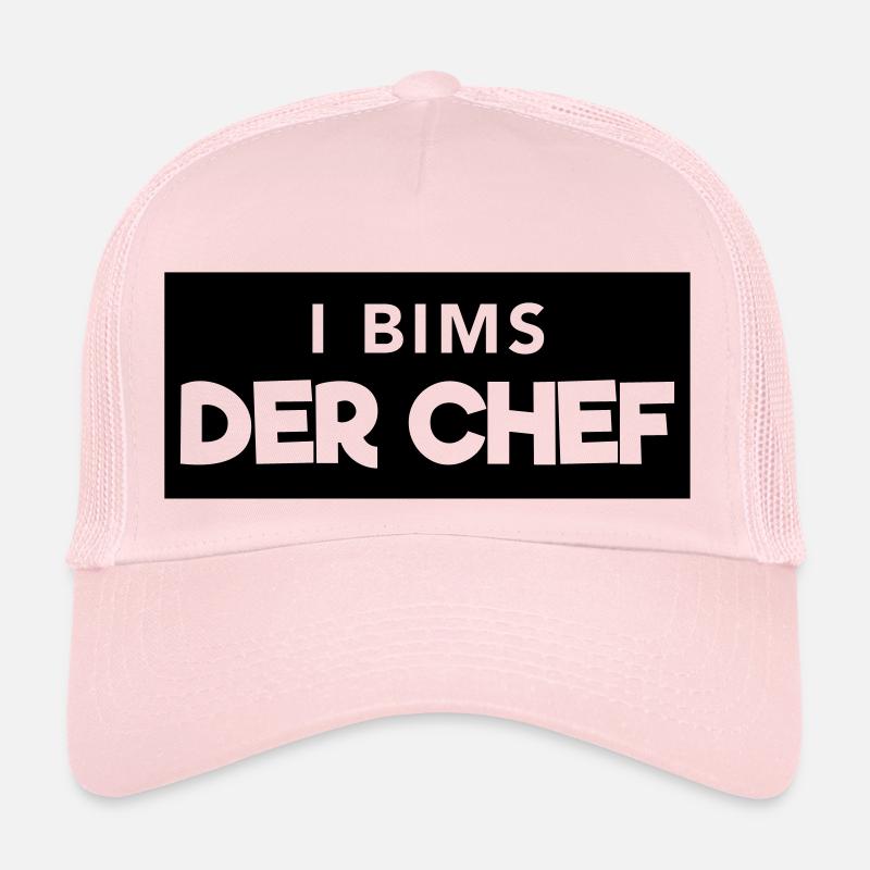 i bims der Chef - Trucker Cap - Hellrosa