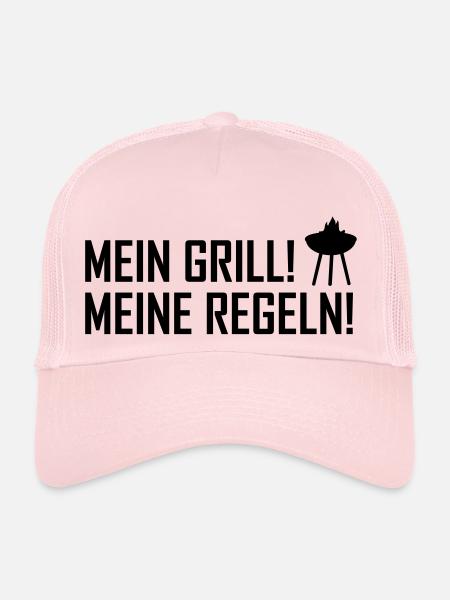 mein grill meine regeln - Casquette trucker - rose pâle