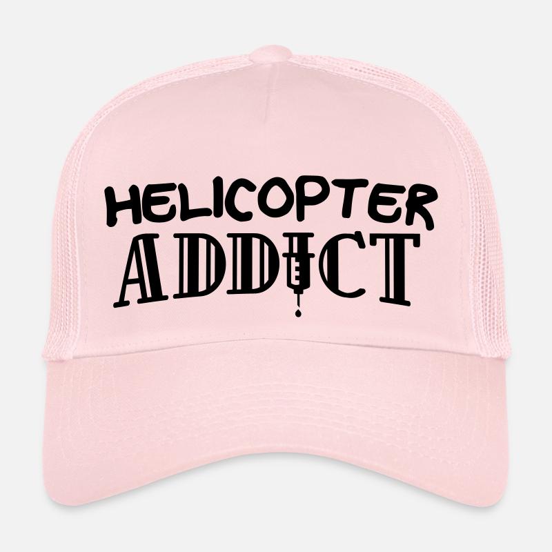 helicopter addict edgy design Trucker Cap