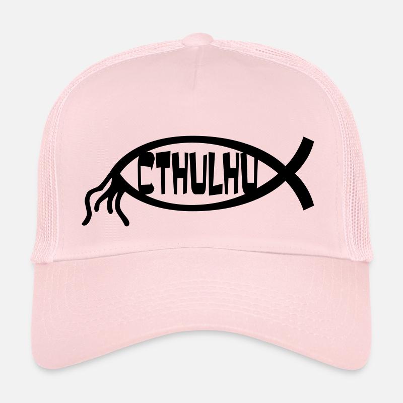 cthulhu - Casquette trucker  - rose pâle
