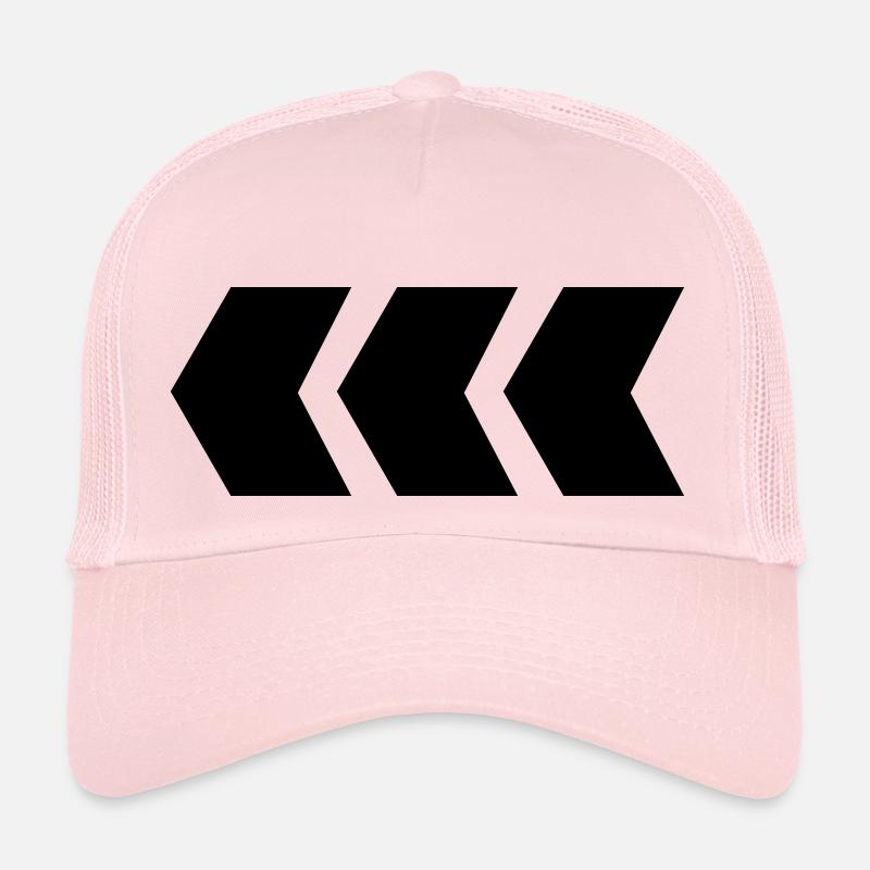 flèche - Casquette trucker  - rose pâle