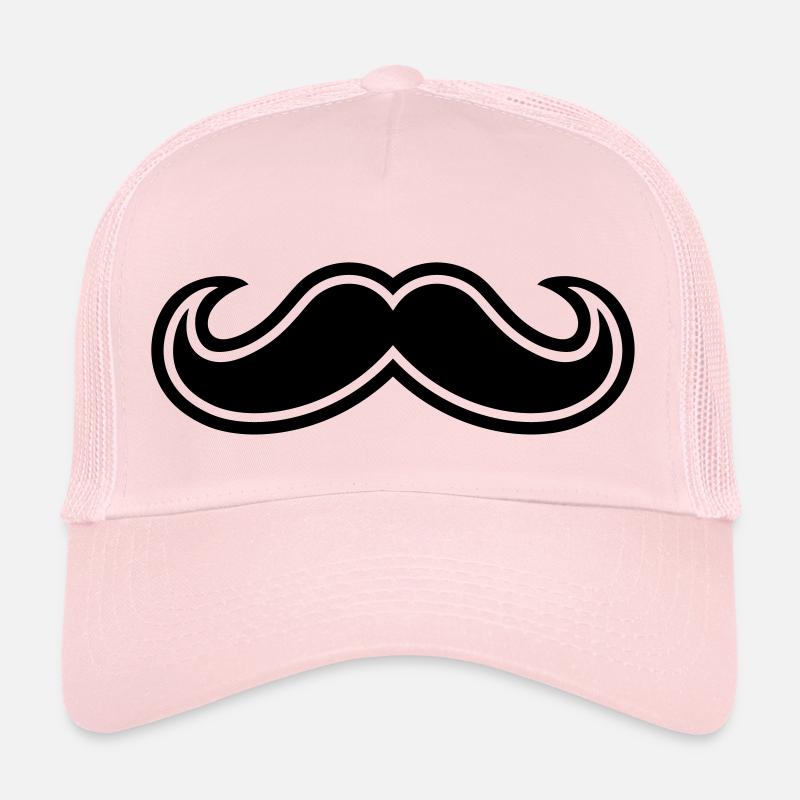 moustache Casquette trucker 