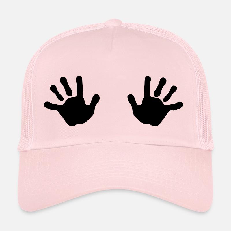 Two Hands - Casquette trucker  - rose pâle