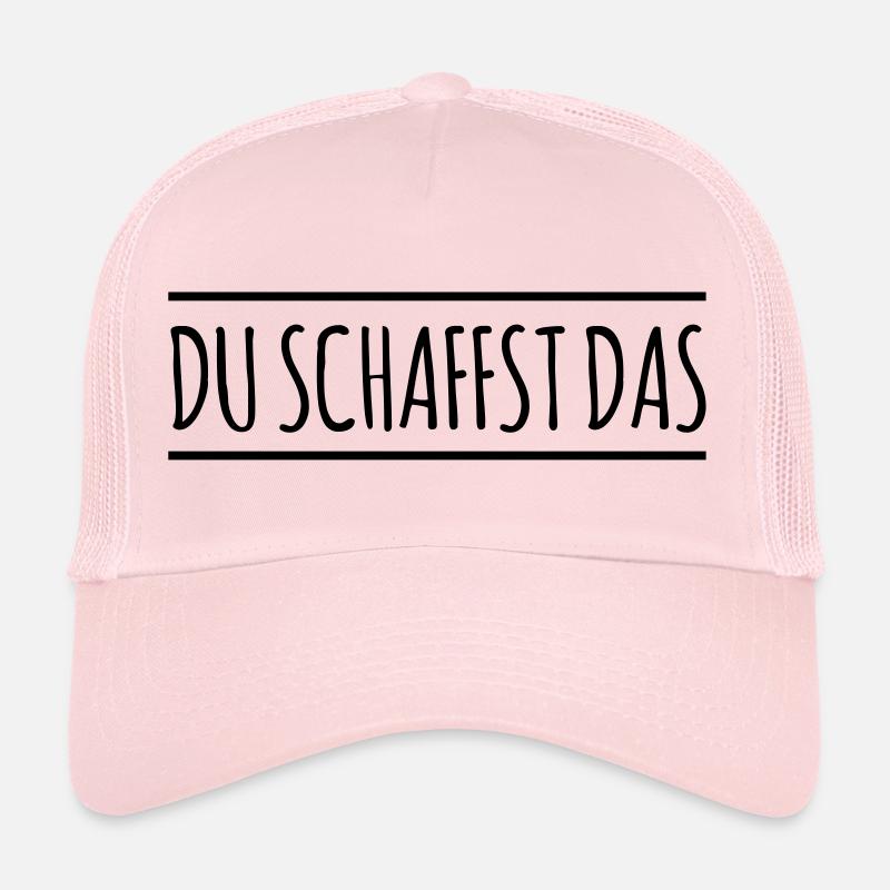 Du schaffst das - Linie - Trucker Cap - Hellrosa