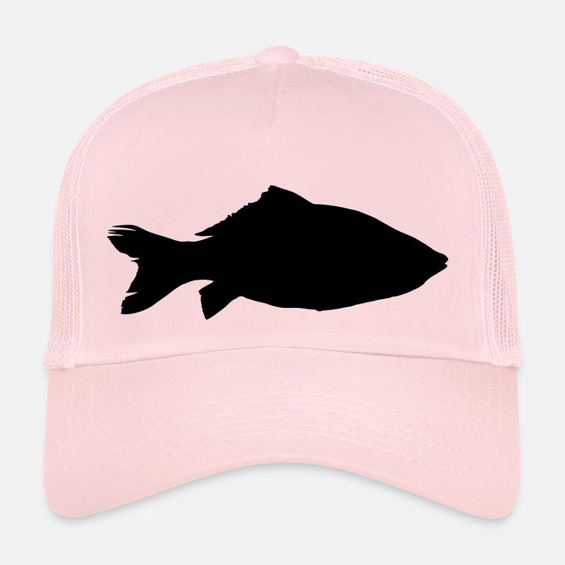 fish carp silhouette Trucker Cap