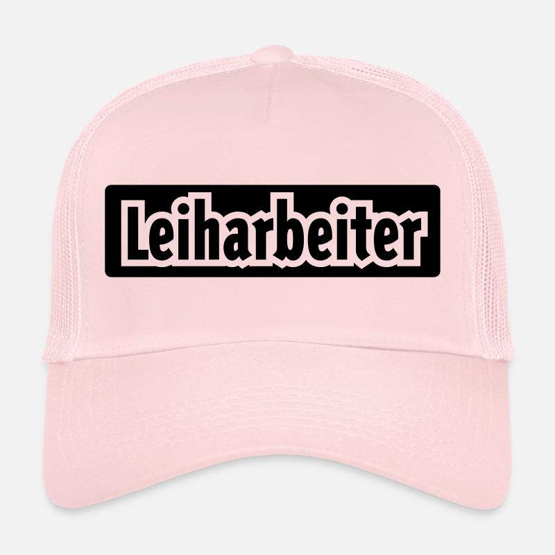 leiharbeiter - Trucker Cap - Hellrosa