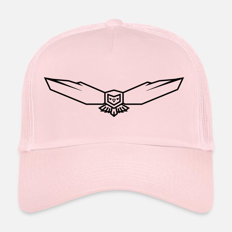 Owl - Trucker Cap - Hellrosa